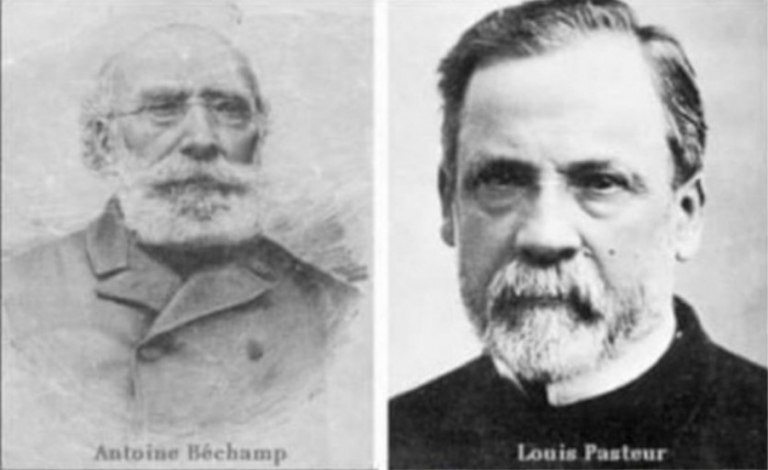 B�champ et Pasteur qui �taient contemporains, soppos�rent farouchement pour d�fendre leurs th�ories bact�riennes devant les milieux scientifique