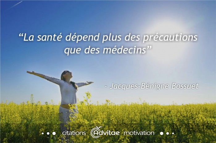 La sant� d�pend plus des pr�cautions que des m�decins