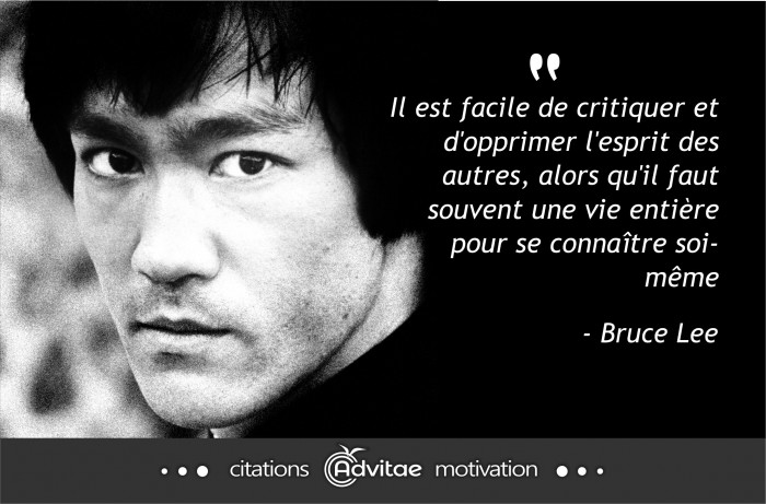 Il est facile de critiquer les autres, alors qu'il faut une vie pour se conna�tre soi-m�me