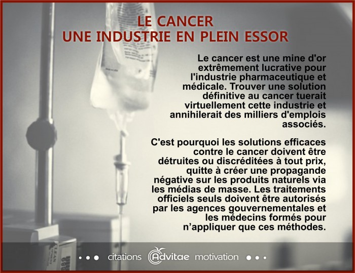 Le cancer, une industrie en plein essor d�termin�e � �liminer la concurence