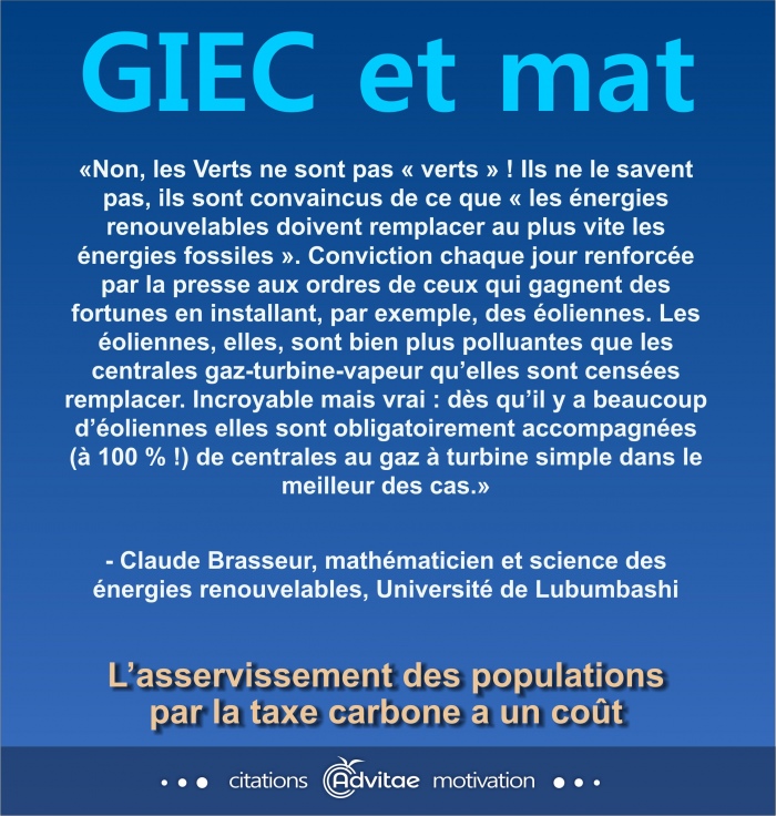 La presse et les verts alarmistes louangent des �nergies renouvelables qui sont pires que le p�trole