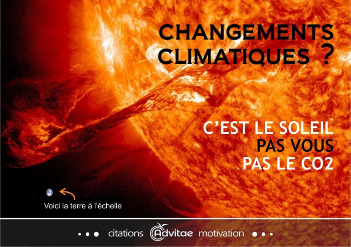 Les changements climatiques sont cr��s par le soleil, pas par vous ni le CO2