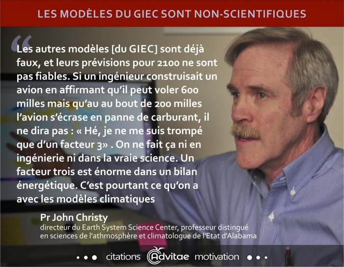 Climat: Les mod�les du GIEC sont faux et leurs pr�visions pour 2100 ne sont pas fiables