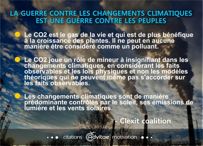 Climat: Le CO2 joue un r�le de mineur � insignifiant dans les changements climatiques