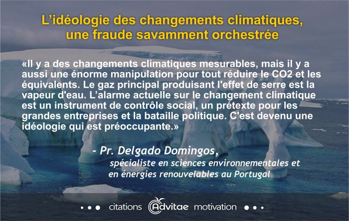 Il y a actuel une �norme manipulation pour r�duire le CO2 qui est peu impliqu� dans le climat