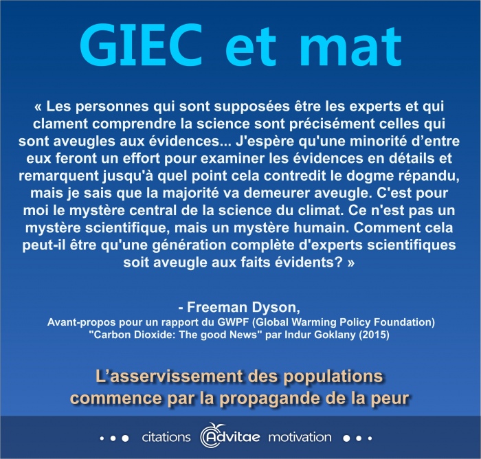 Ceux qui sont suppos� �tre les experts scientifiques sont pr�cis�ment aveugles aux �vidences