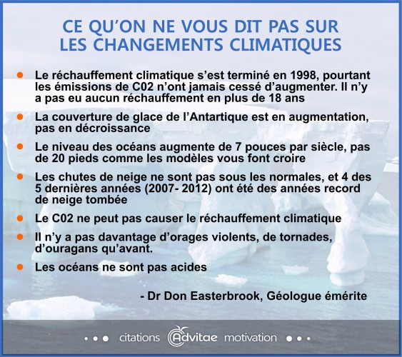 Le r�chauffement climatique sest termin� en 1998 et le CO2 n'est pas le responsable