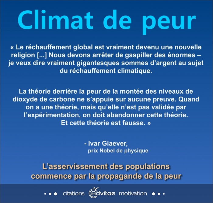 La th�orie derri�re la peur du dioxyde de carbone ne s�appuie sur aucune preuve