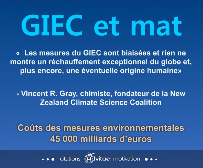 Climat: Les mesures du GIEC sont biais�es et rien ne montre un r�chauffement exceptionnel du globe