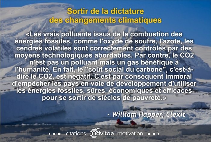 Climat:  le CO2 n'est pas un polluant mais un gas b�n�fique � l'humanit�