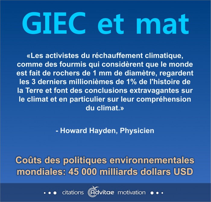 Climat: Les activistes du r�chauffement climatique font des conclusions extravagantes sur le climat