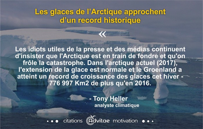 Climat: Les idiots utiles de la presse insistent pour dire que l'Arctique fond alors qu'il g�le plus qu'avant