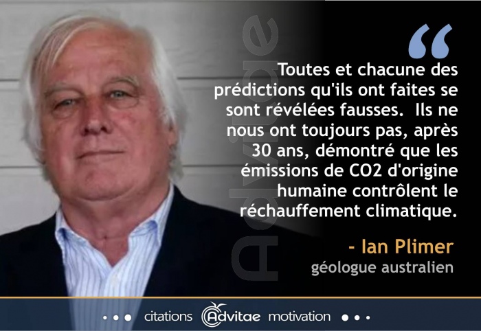 PLIMER: -climat- Ils n'ont toujours pas, après 30 ans, démontré que les émissions de CO2 d'origine humaine contrôlent le climat.