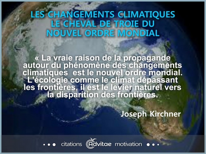 La vraie raison de la propagande autour des changements climatiques: la disparition des fronti�res
