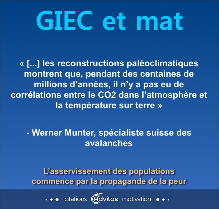 Les �tudes pal�oclimatiques montrent qu'il n�y a pas eu de corr�lations entre le CO2 et temp�rature