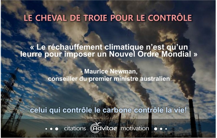  Le r�chauffement climatique n�est qu�un leurre pour imposer un Nouvel Ordre Mondial