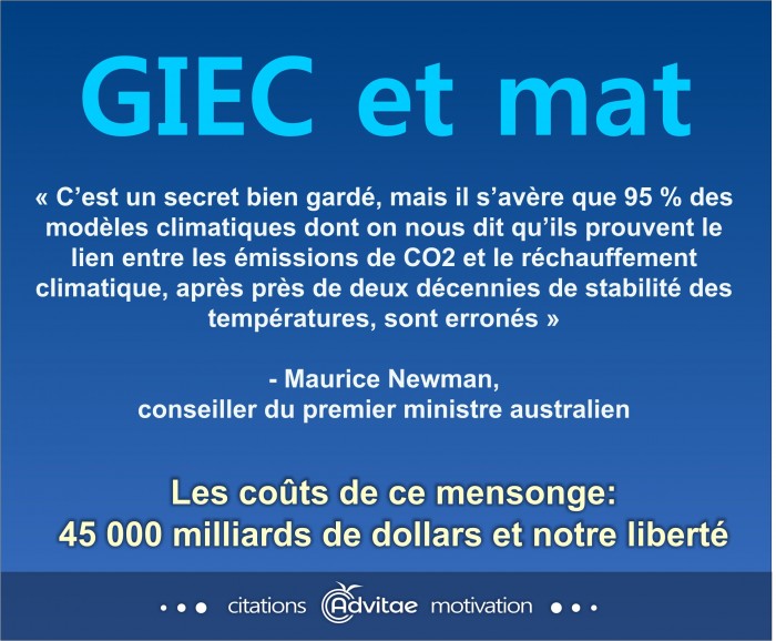 95 % des mod�les climatiques du GIEC sur les changements climatiques sont erron�s 
