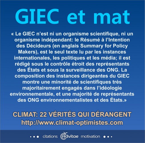 Le GIEC nest ni un organisme scientifique, ni un organisme ind�pendant