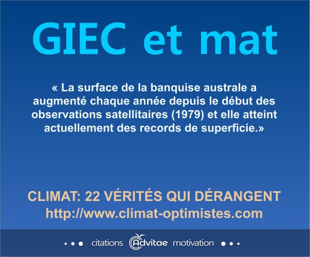 La surface de la banquise australe a augment� chaque ann�e depuis 1979
