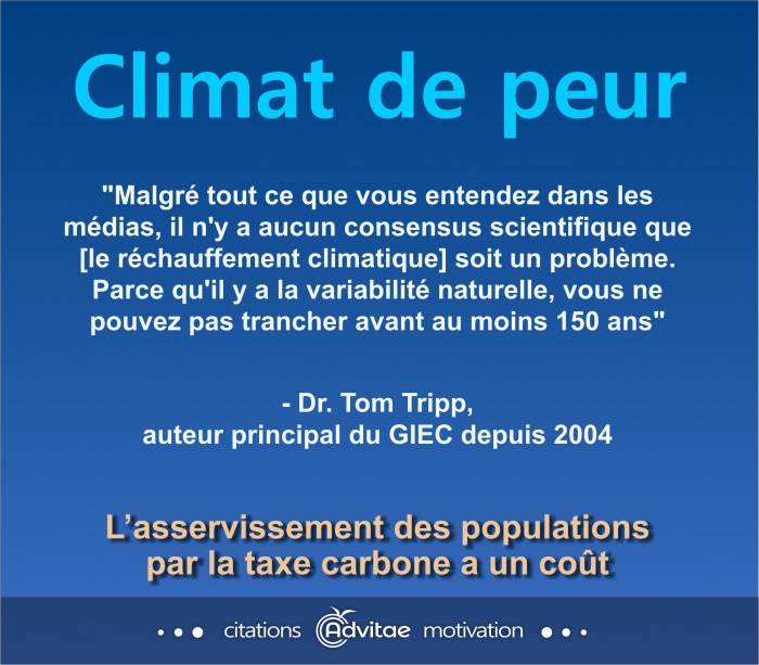 Climat: il n'y a aucun consensus scientifique que le r�chauffement climatique soit un probl�me