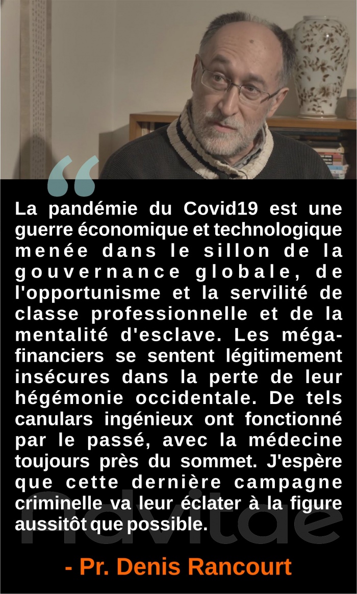 La pand�mie du Covid19 est un canular ing�nieux bas� sur le pouvoir de la m�decine mais qui va finir par �clater � la face des instigateurs