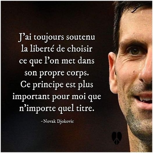 J'ai toujours soutenu la libert� de choisir ce que l'on met dans son propre corps. Ce principe est plus important pour moi que n'importe quel titre