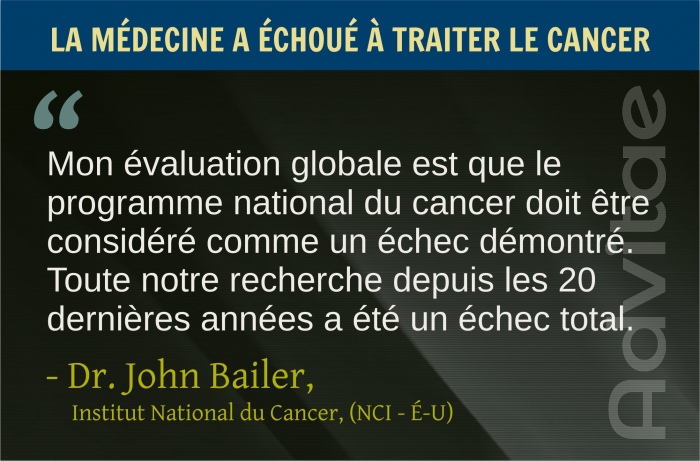 Mon �valuation globale est que le programme national du cancer doit �tre consid�r� comme un �chec d�montr�