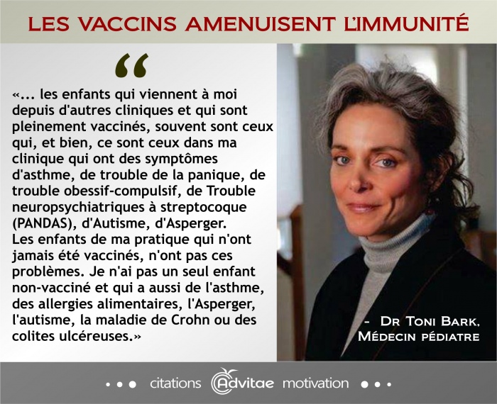 Les enfants vaccin�s sont les plus malades, souvent de maladies neuropsychiatriques et immunitaires