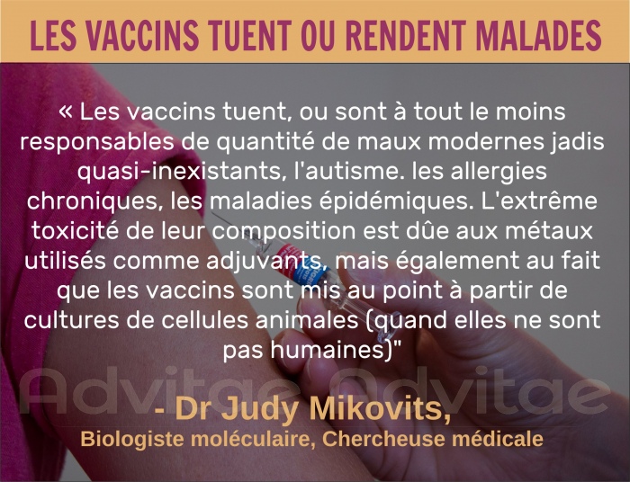 Les vaccins tuent, ou sont responsables de quantit� de maux modernes dont l'autisme, les allergies chroniques, les maladies �pid�miques
