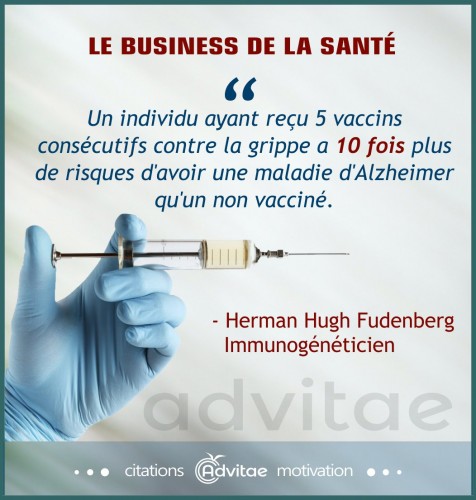 Un individu ayant re�u 5 vaccins contre la grippe a 10 fois plus de risques de souffrir d'Alzheimer