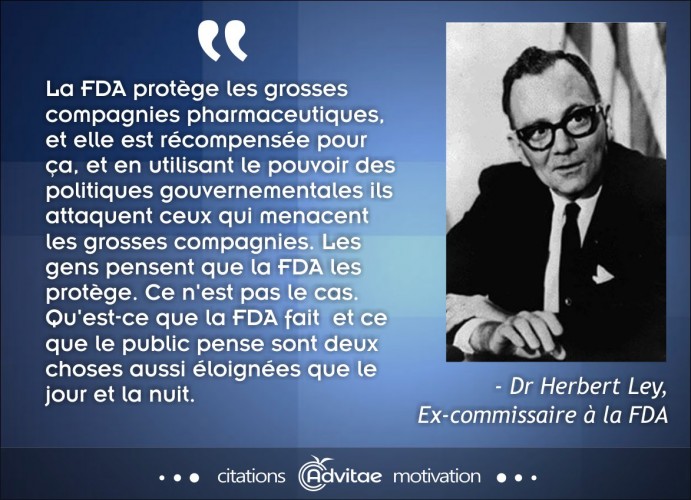 La FDA prot�ge les grosses compagnies pharmaceutiques et non le public comme les gens pensent