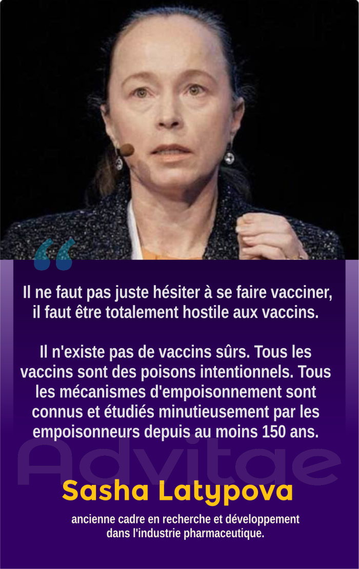 LATIPOVA: Il n'existe pas de vaccins sûrs. Tous les vaccins sont des poisons intentionnels dont les mécanismes sont connus et étudiés