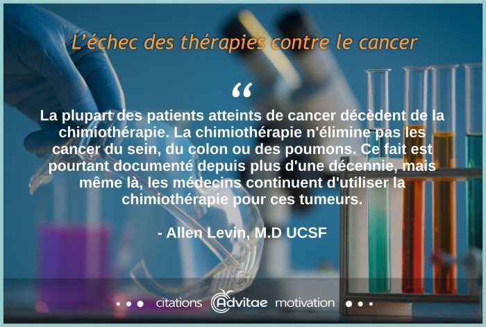 La plupart des patients atteints de cancer d�c�dent de la chimioth�rapie