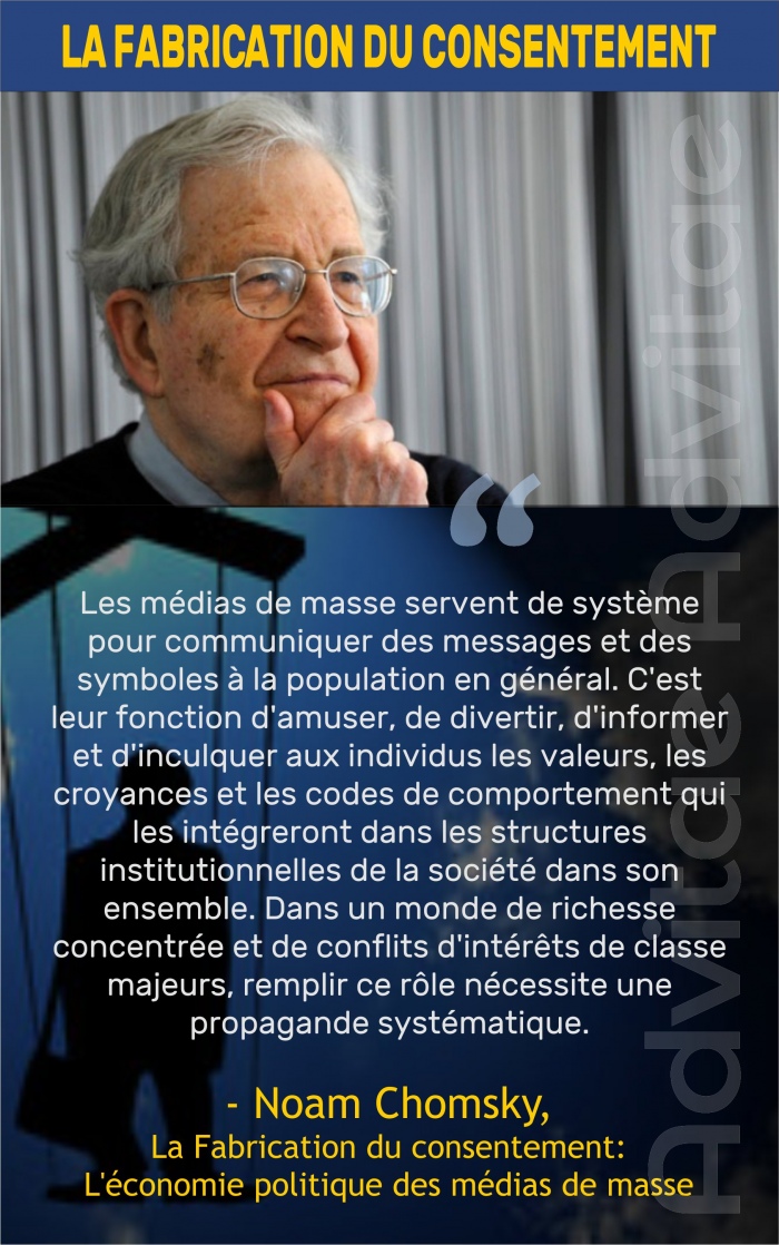 Chomsky: Les m�dias de masse servent de syst�me pour inoculer des croyances et des codes de conduite dans la population par la propagande