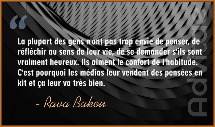 Bakou : La plupart des gens n'ont pas trop envie de penser. Ils aiment le confort de l'habitude et la pens�e en kit des m�dias