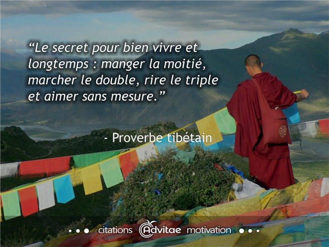 Manger la moiti�, marcher le double, rire le triple et aimer sans mesure