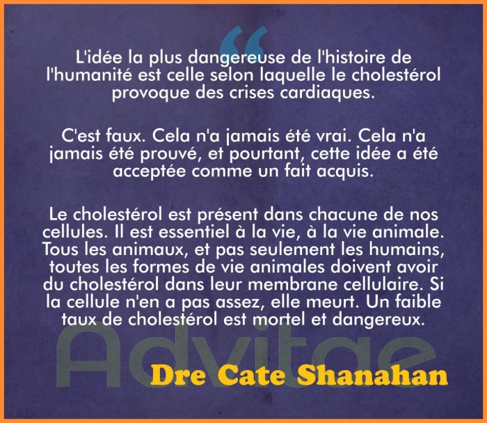 Shanahan: L'idée la plus dangereuse de l'histoire de l'humanité est celle selon laquelle le cholestérol provoque des crises cardiaques