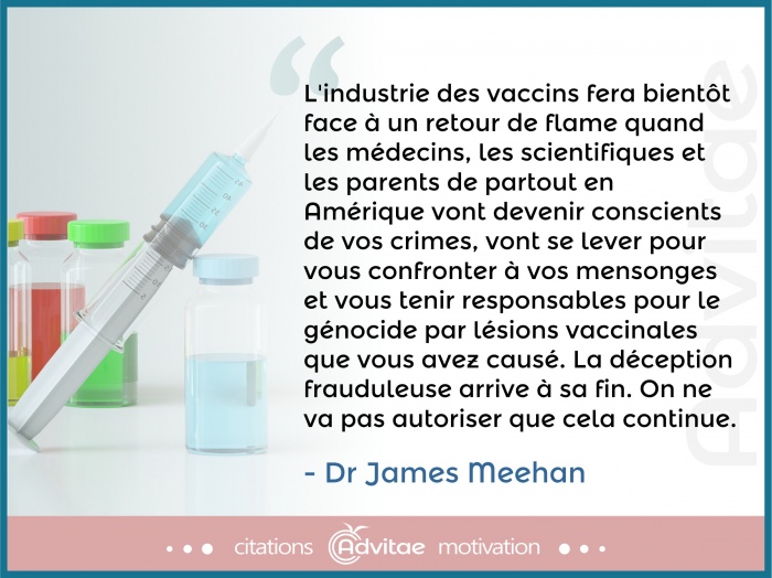 L'industrie des vaccins fera bient�t face � un retour de flame lorsque les crimes seront r�v�l�s
