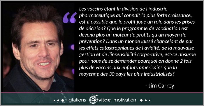 Les vaccins �tant la division de BIG PHARMA avec la plus forte croissance, est-il possible que le profit joue un dans les d�cisions