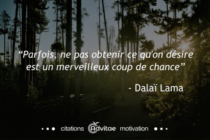 Parfois, ne pas obtenir ce qu'on d�sire est un merveilleux coup de chance