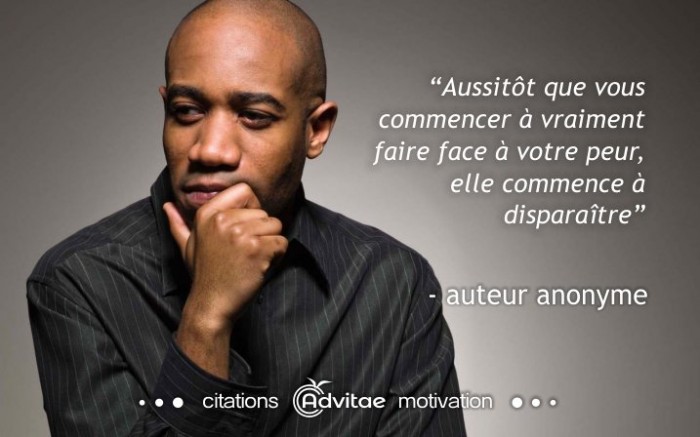 Faire face � la peur la fait dispara�tre