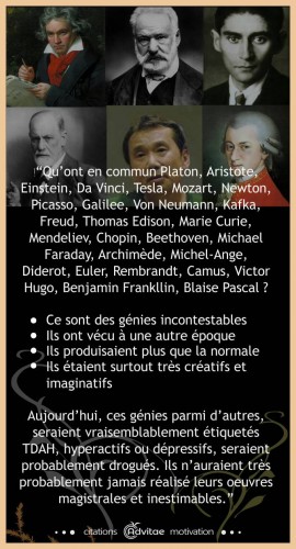 Ces g�nies c�l�bres seraient �tiquet�s hyperactifs ou TDAH