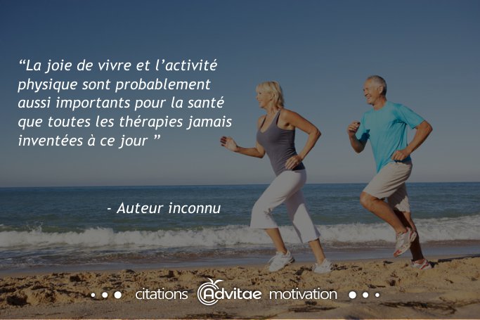 La joie de vivre et l�activit� physique sont aussi importants pour la sant�