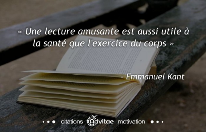 Une lecture amusante est aussi utile � la sant� que l'exercice du corps