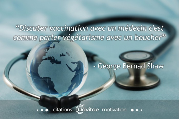 Discuter vaccination avec un m�decin c'est comme parler v�g�tarisme avec un boucher