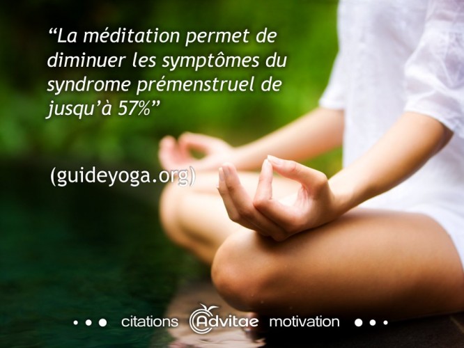 La m�ditation diminue les sympt�mes du syndrome pr�menstruel